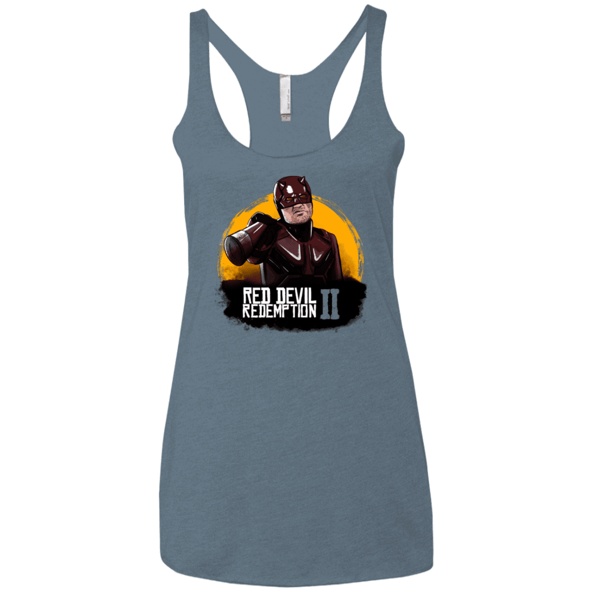 T-Shirts Indigo / X-Small Red Devil Redemptions Women's Triblend Racerback Tank