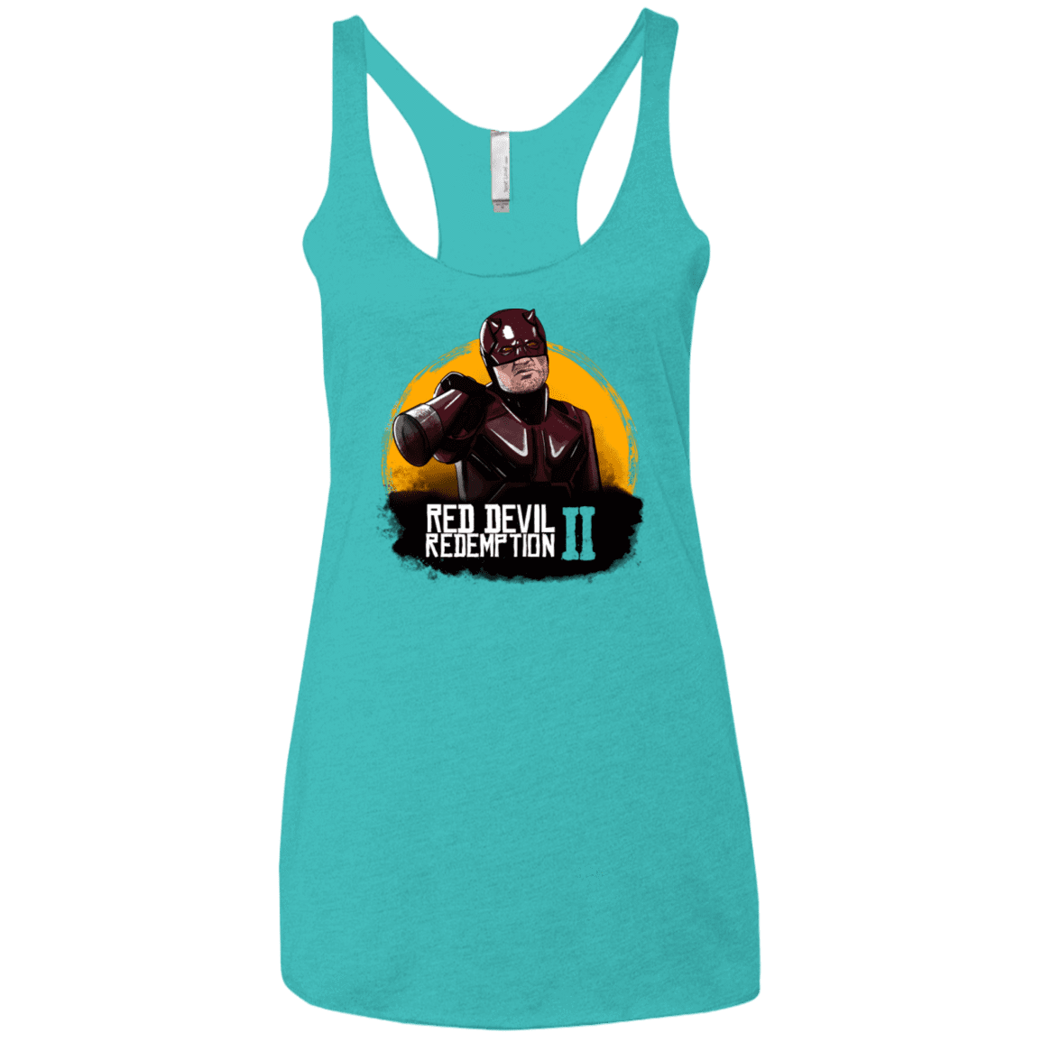 T-Shirts Tahiti Blue / X-Small Red Devil Redemptions Women's Triblend Racerback Tank