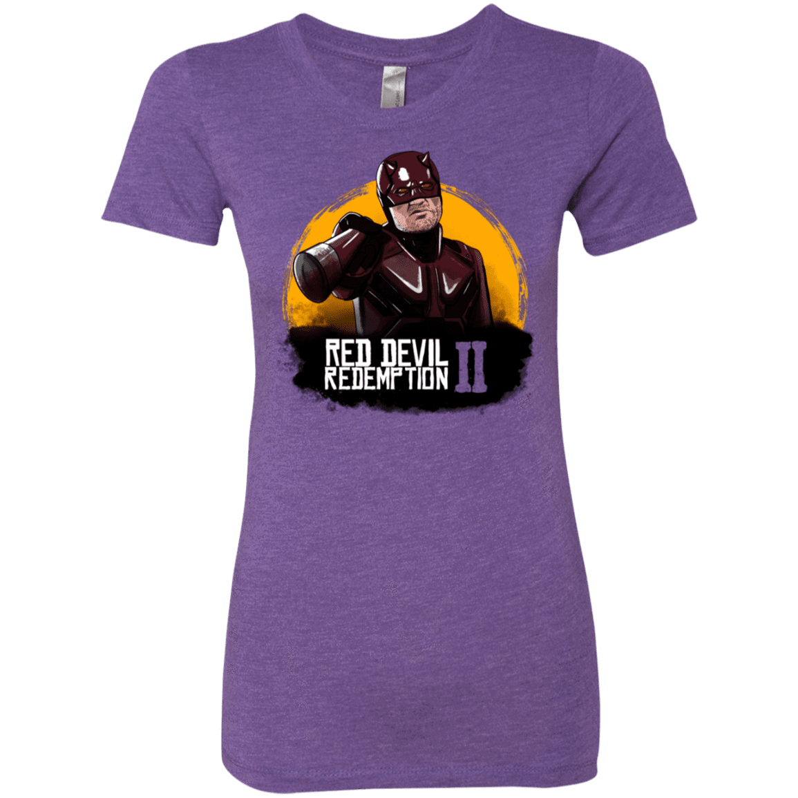 T-Shirts Purple Rush / S Red Devil Redemptions Women's Triblend T-Shirt