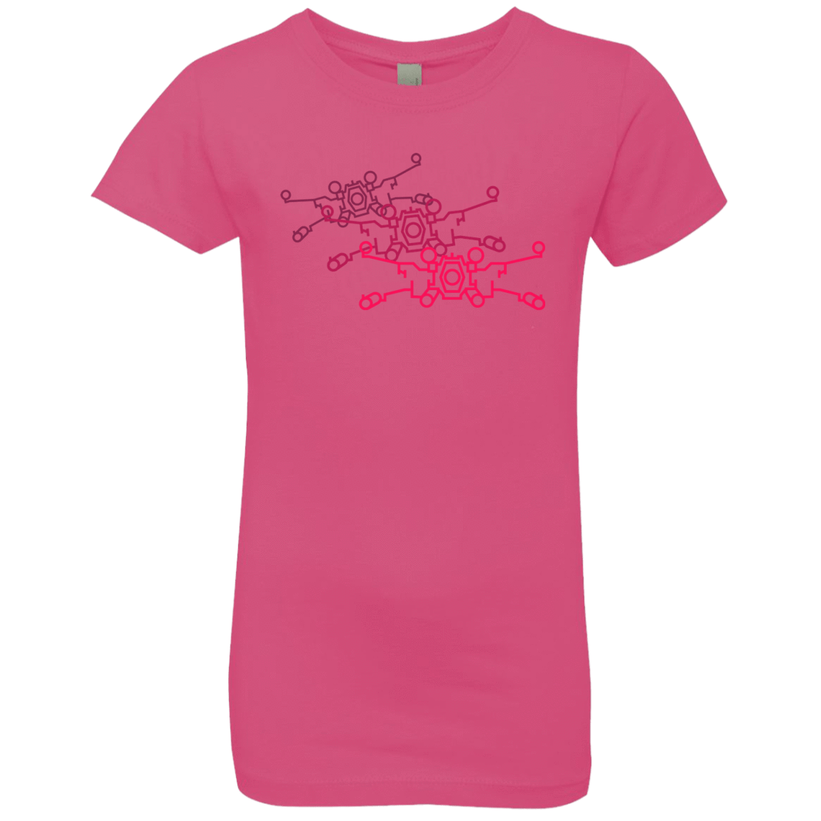 T-Shirts Hot Pink / YXS Red Five Girls Premium T-Shirt
