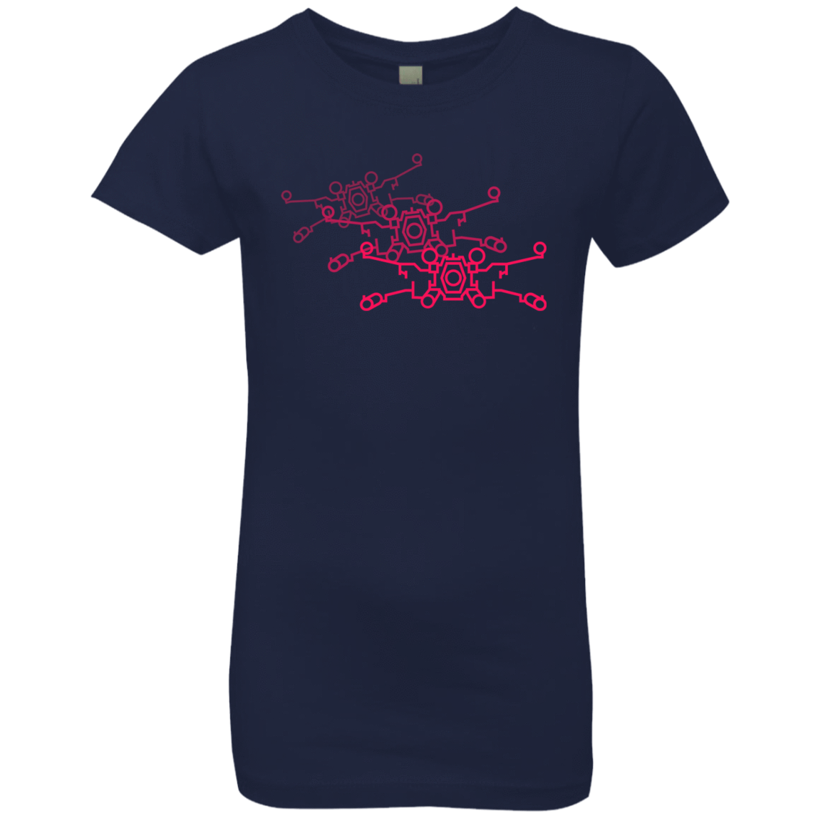 T-Shirts Midnight Navy / YXS Red Five Girls Premium T-Shirt