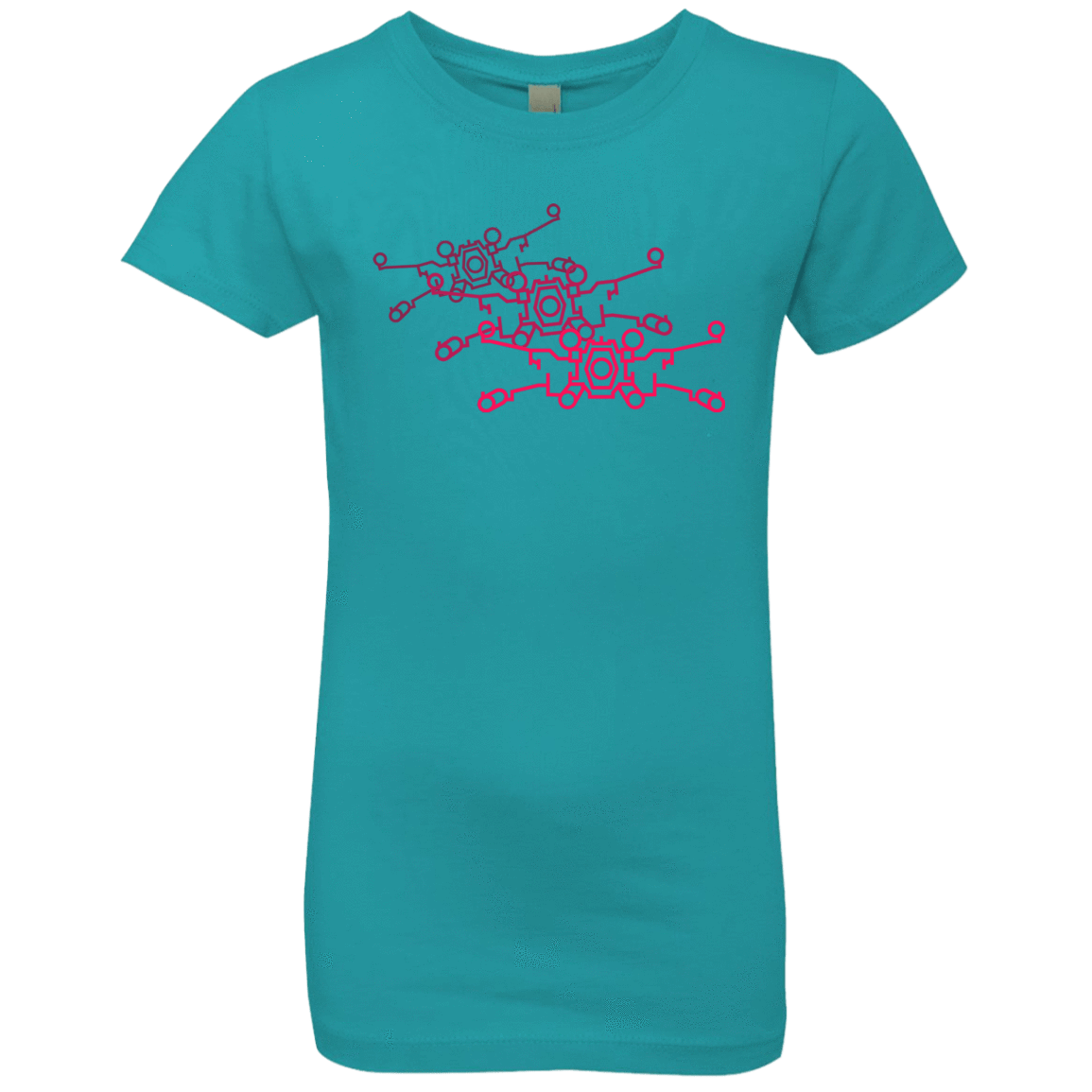 T-Shirts Tahiti Blue / YXS Red Five Girls Premium T-Shirt