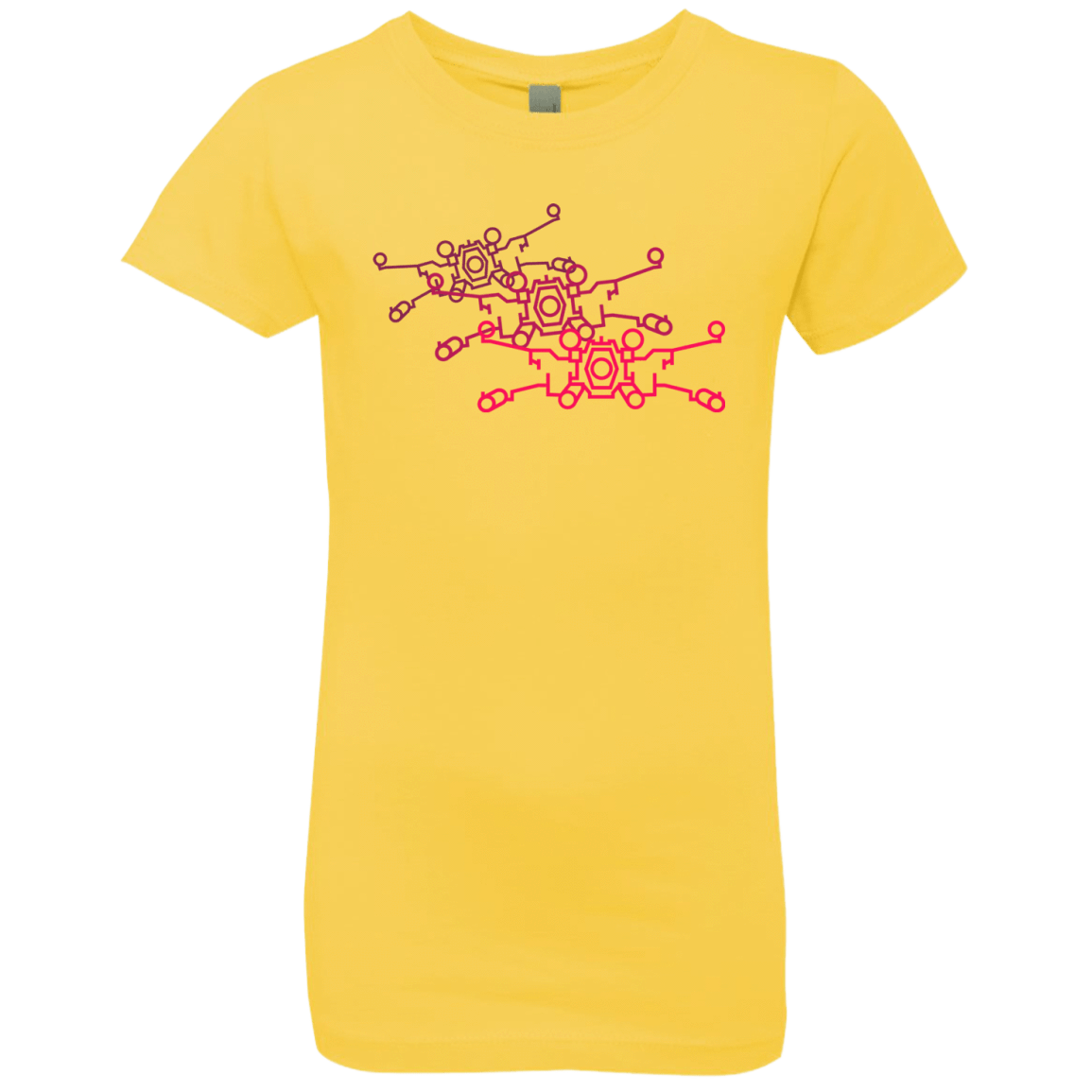 T-Shirts Vibrant Yellow / YXS Red Five Girls Premium T-Shirt