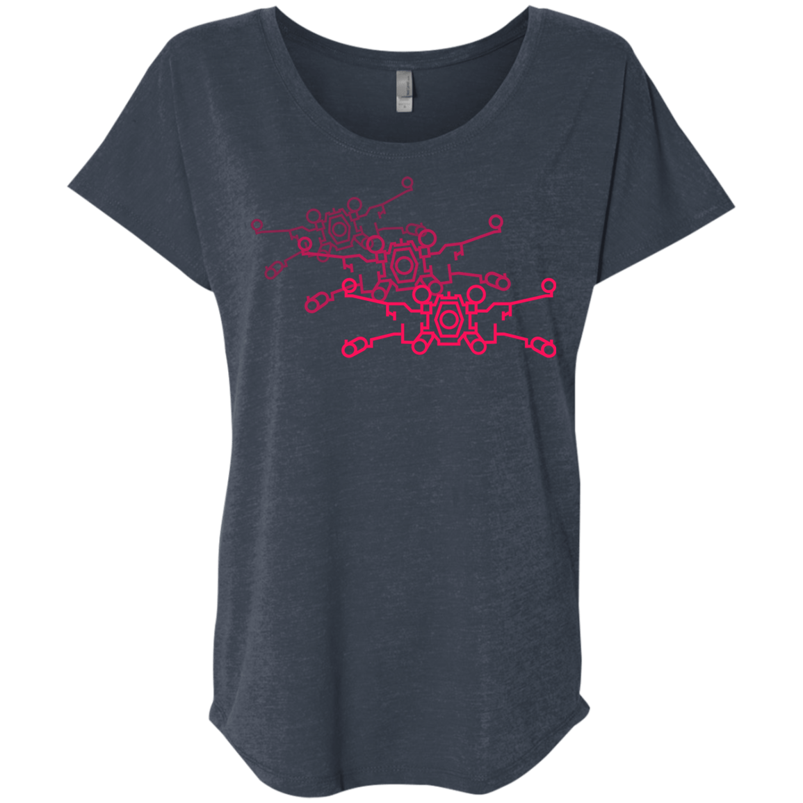 Red Five Triblend Dolman Sleeve