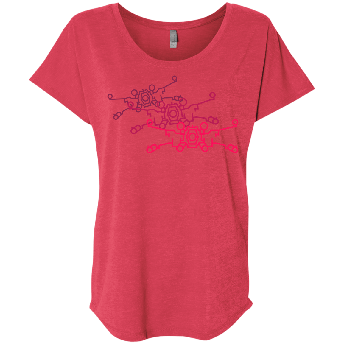 Red Five Triblend Dolman Sleeve