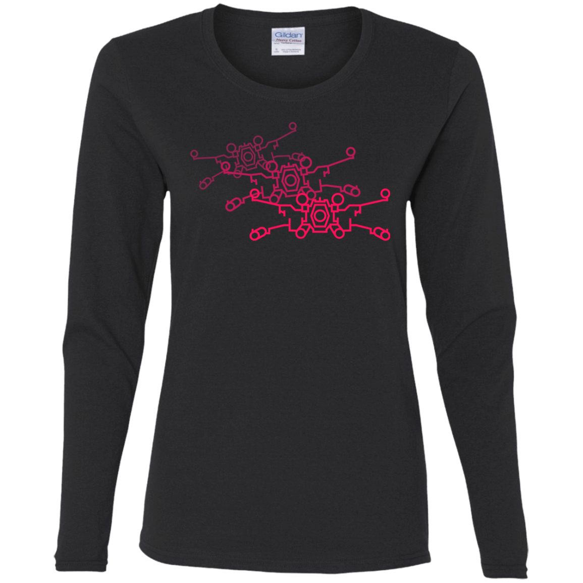 T-Shirts Black / S Red Five Women's Long Sleeve T-Shirt