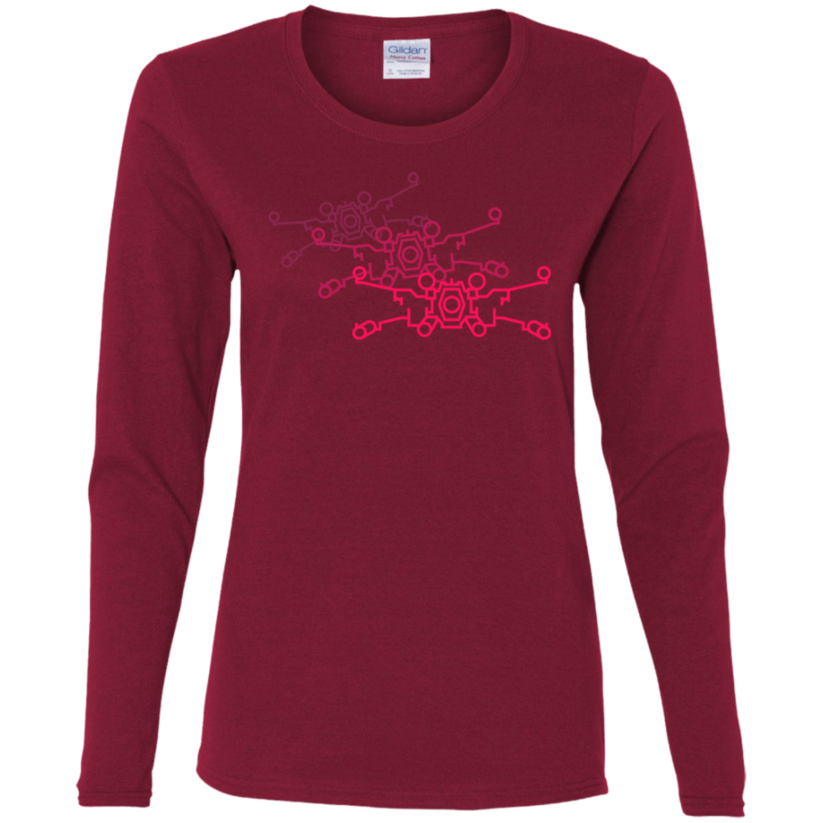 T-Shirts Cardinal / S Red Five Women's Long Sleeve T-Shirt