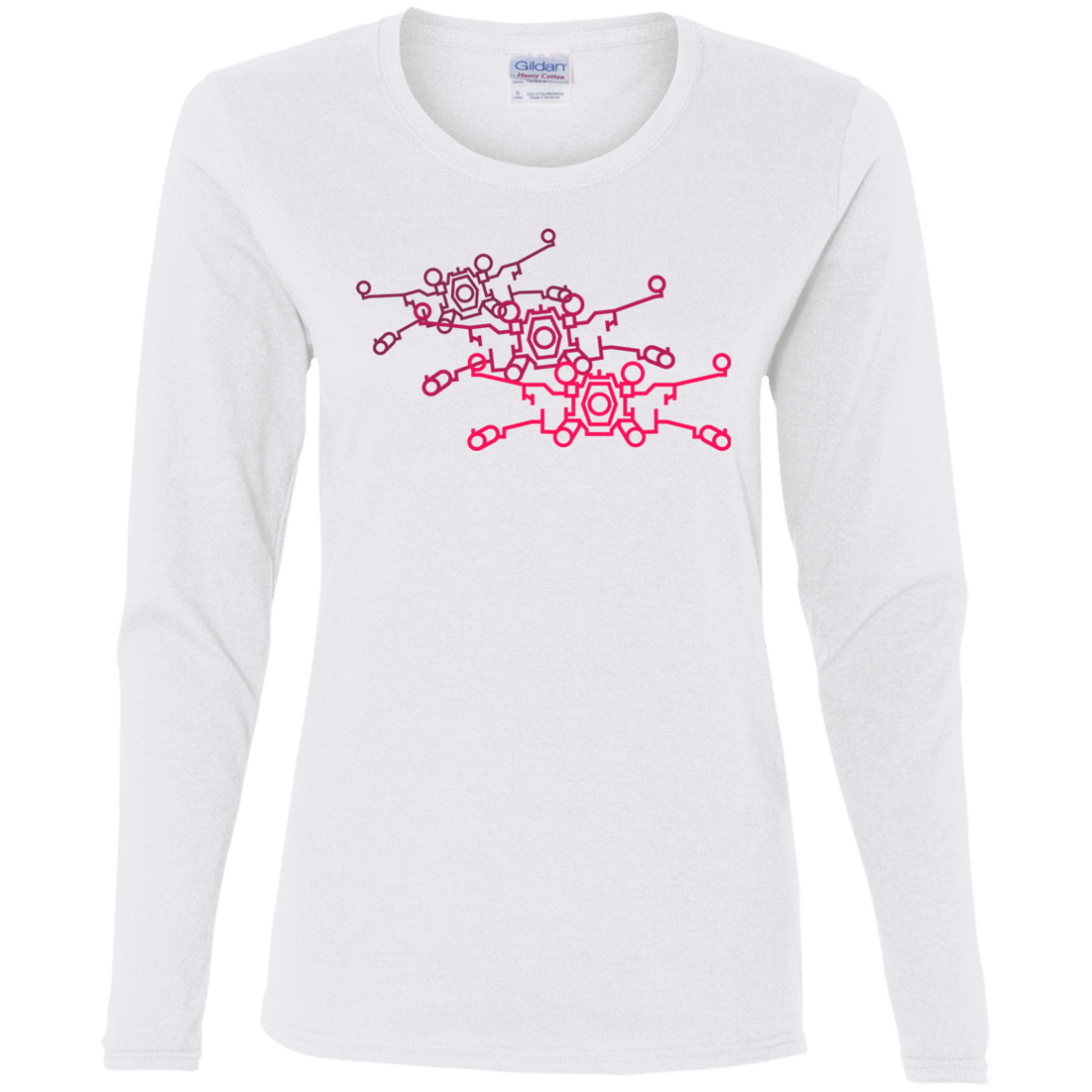T-Shirts White / S Red Five Women's Long Sleeve T-Shirt
