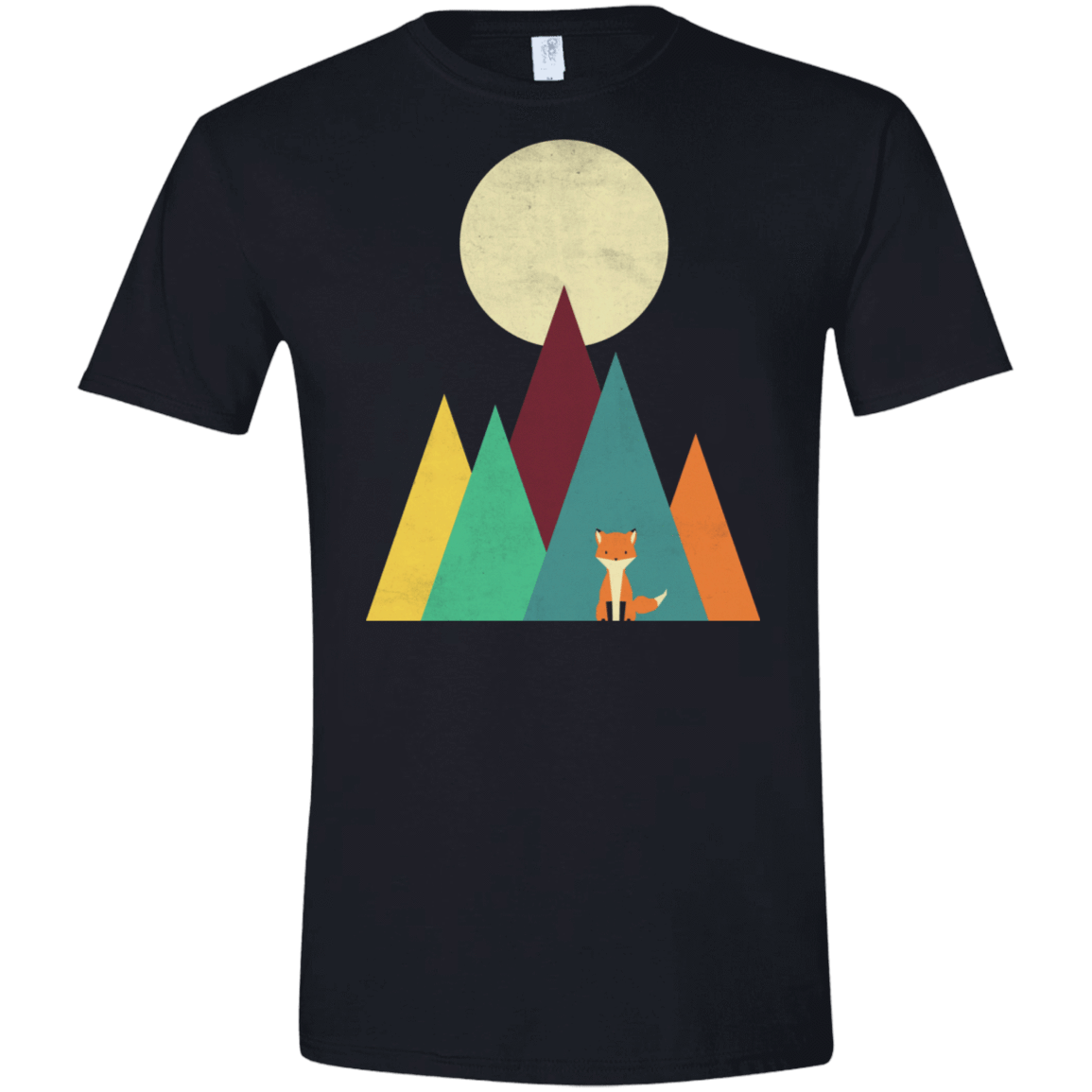 T-Shirts Black / X-Small Red Fox Men's Semi-Fitted Softstyle