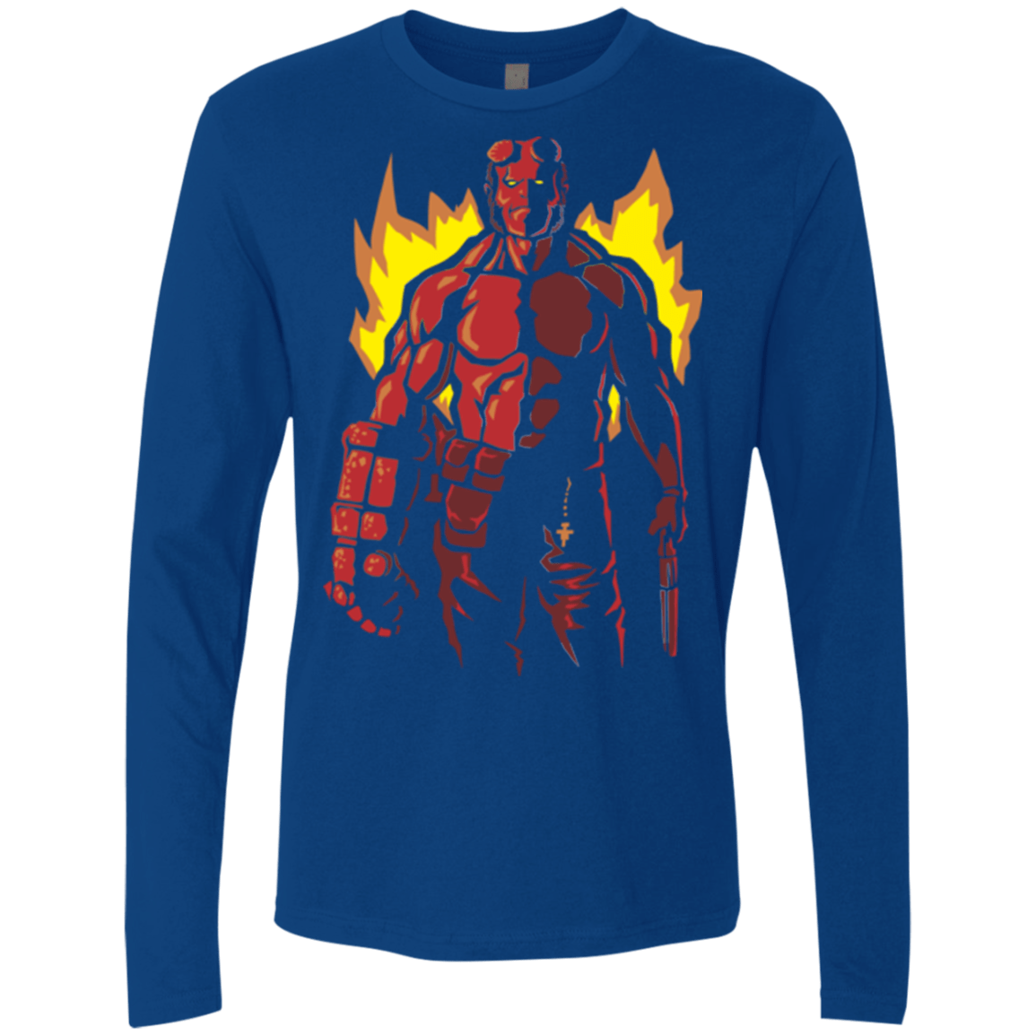 T-Shirts Royal / Small Red Hero Men's Premium Long Sleeve