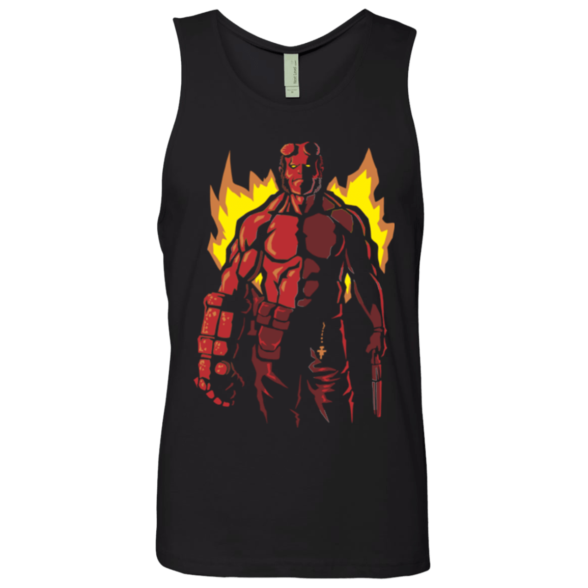 T-Shirts Black / Small Red Hero Men's Premium Tank Top
