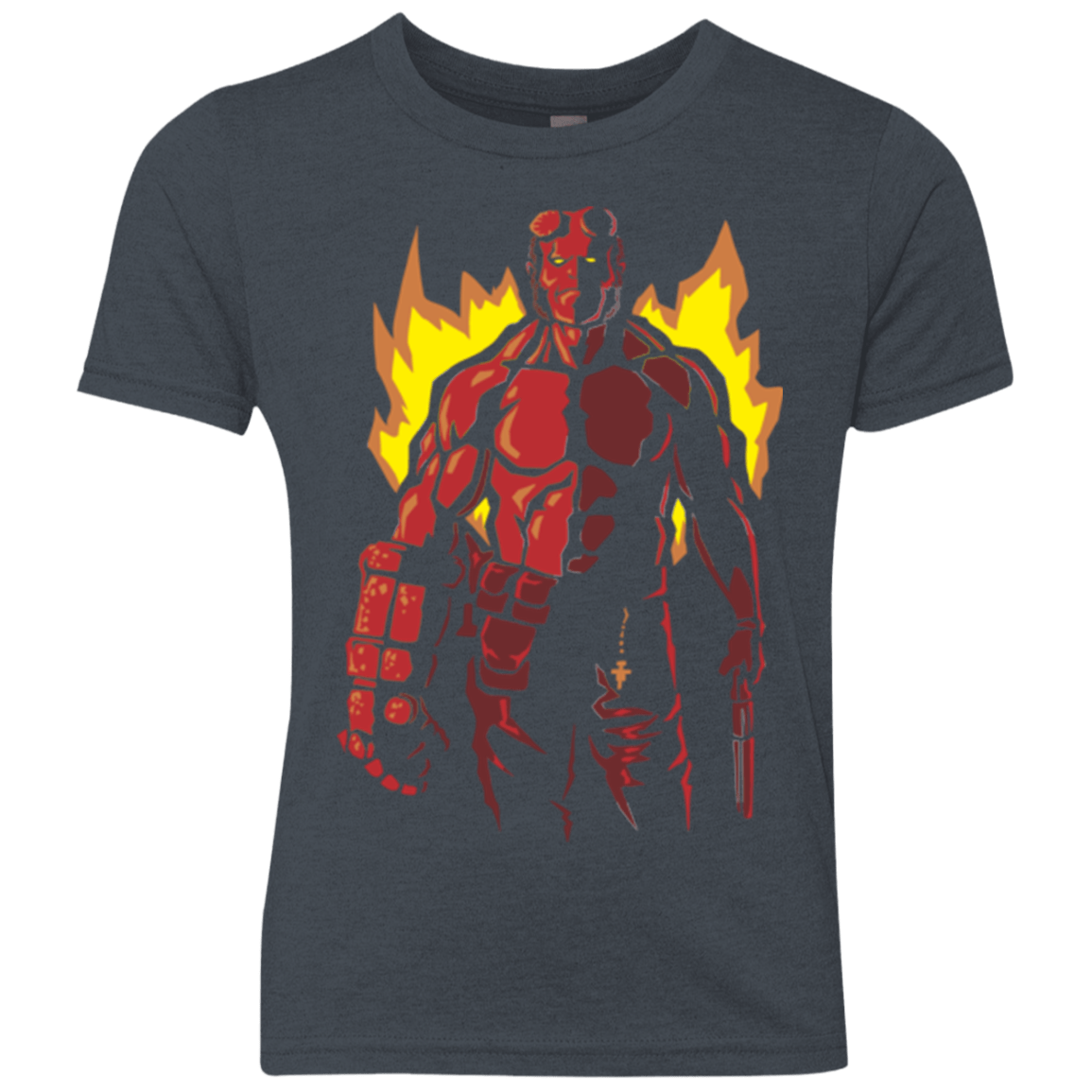 T-Shirts Vintage Navy / YXS Red Hero Youth Triblend T-Shirt