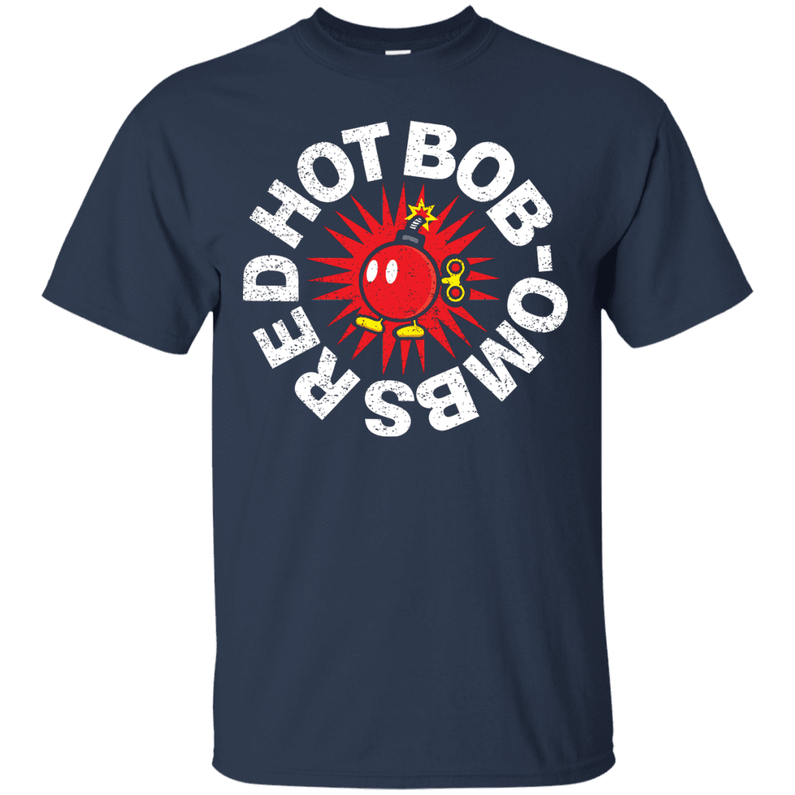 T-Shirts Navy / S Red Hot Bob-Ombs T-Shirt