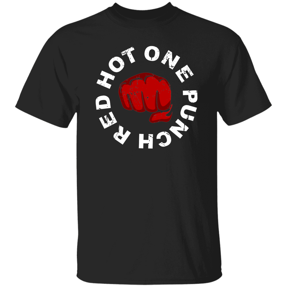 T-Shirts Black / S RED HOT ONE PUNCH T-Shirt