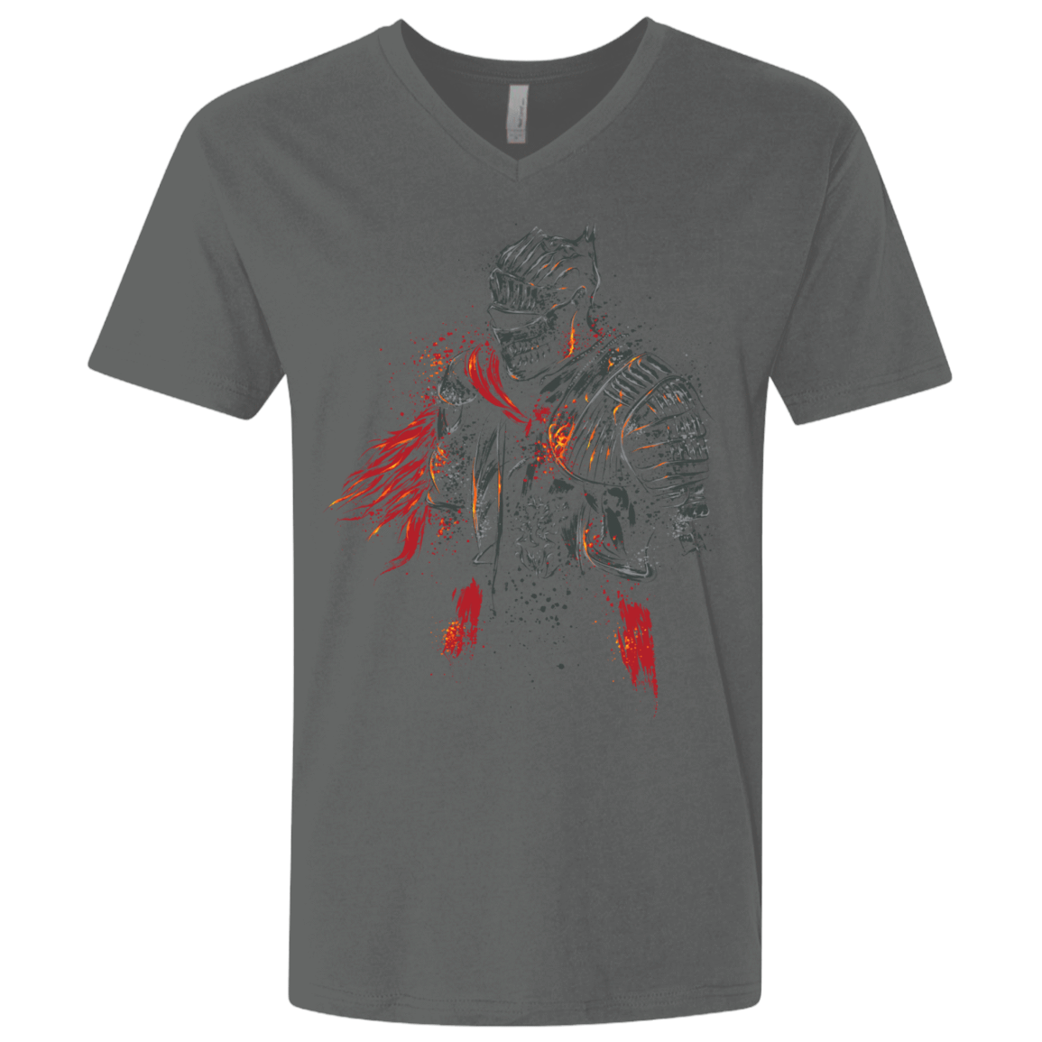 T-Shirts Heavy Metal / X-Small Red knight Men's Premium V-Neck