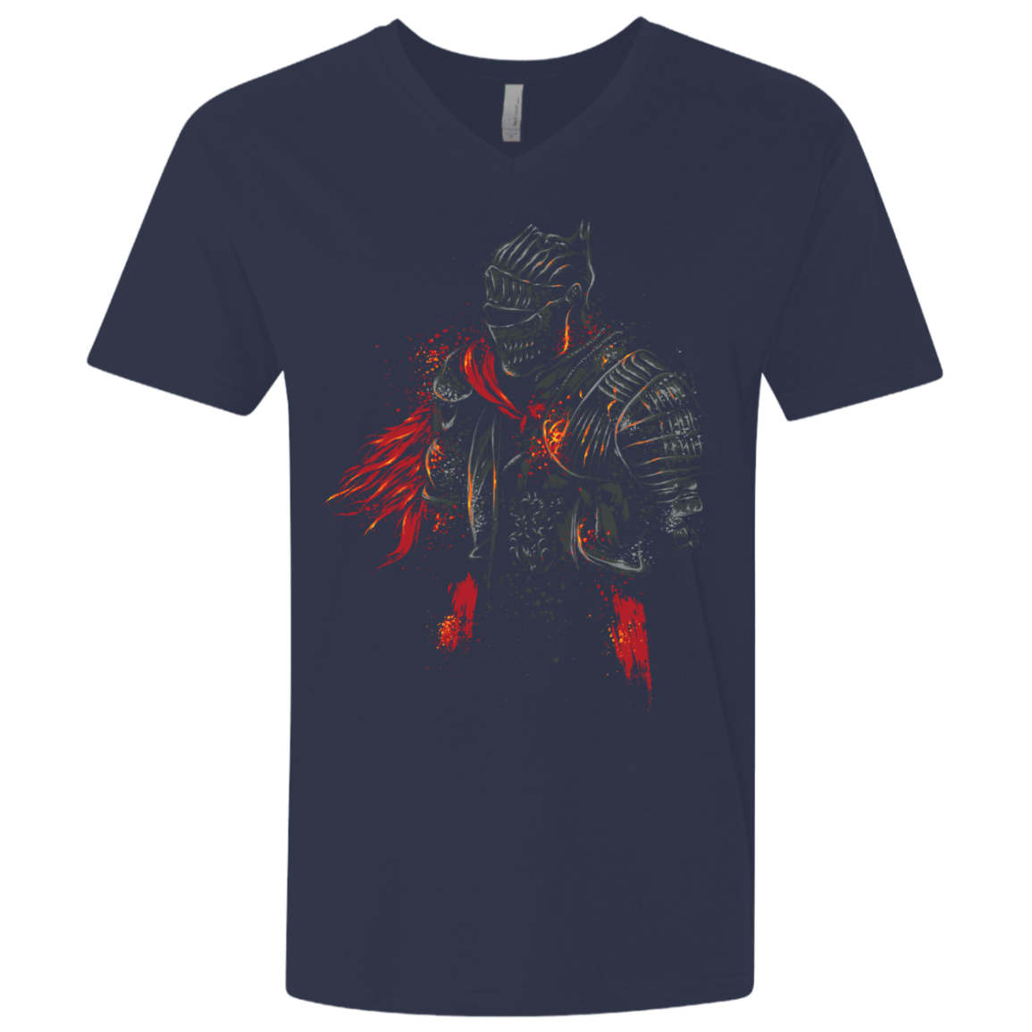 T-Shirts Midnight Navy / X-Small Red knight Men's Premium V-Neck