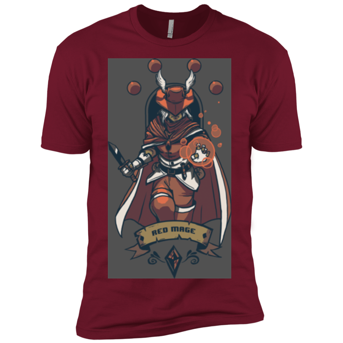 T-Shirts Cardinal / X-Small Red Mage Men's Premium T-Shirt