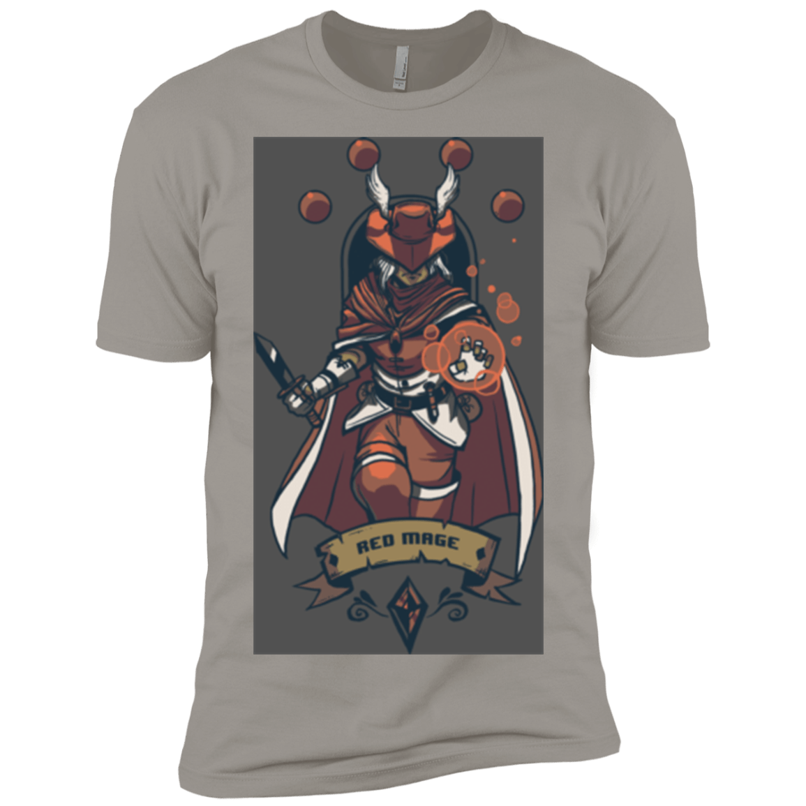 T-Shirts Light Grey / X-Small Red Mage Men's Premium T-Shirt