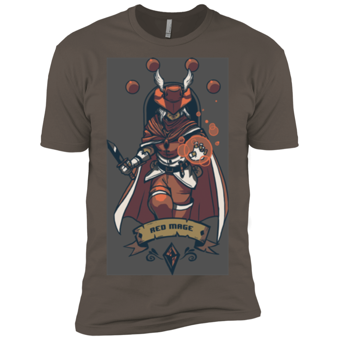 T-Shirts Warm Grey / X-Small Red Mage Men's Premium T-Shirt