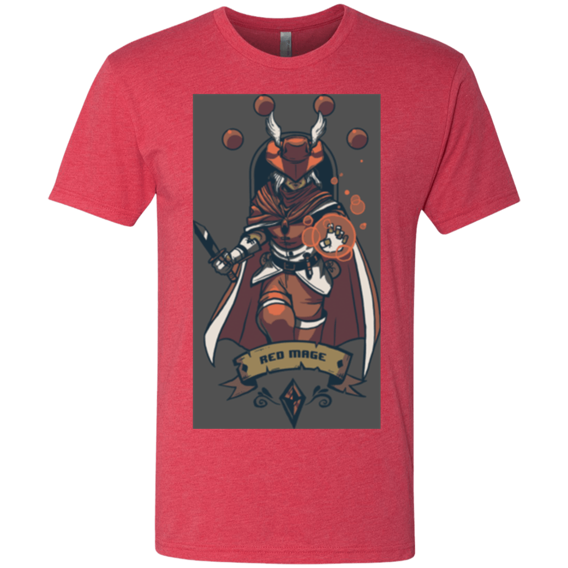 T-Shirts Vintage Red / Small Red Mage Men's Triblend T-Shirt