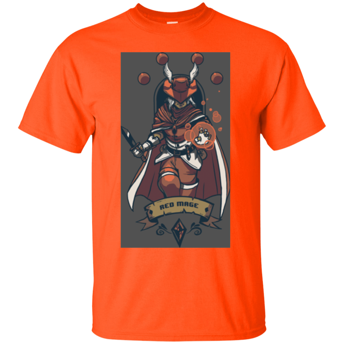 T-Shirts Orange / Small Red Mage T-Shirt