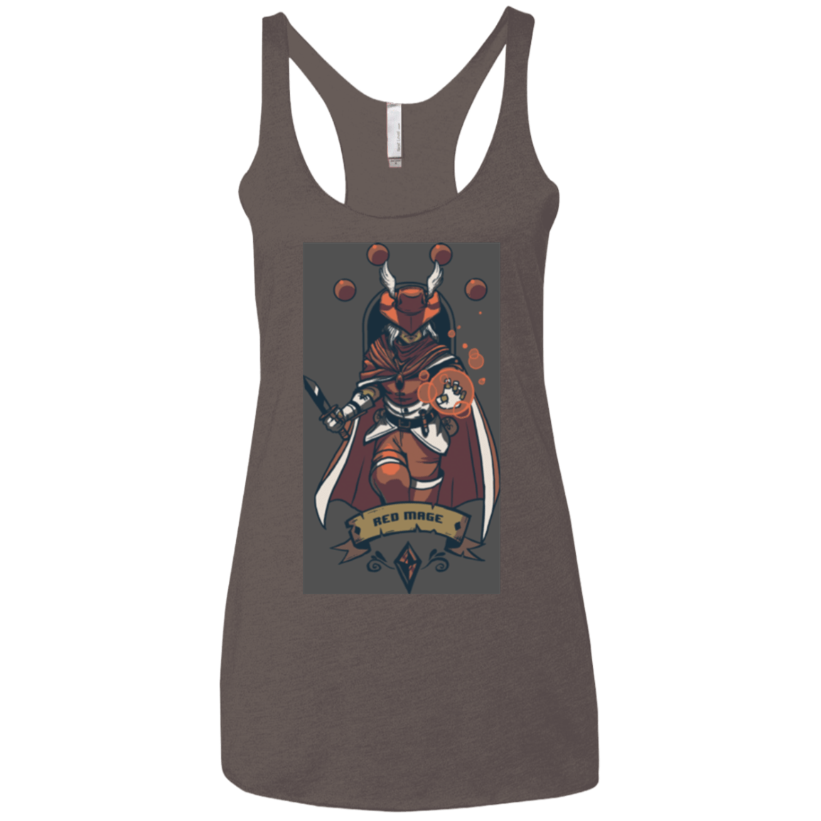 T-Shirts Macchiato / X-Small Red Mage Women's Triblend Racerback Tank