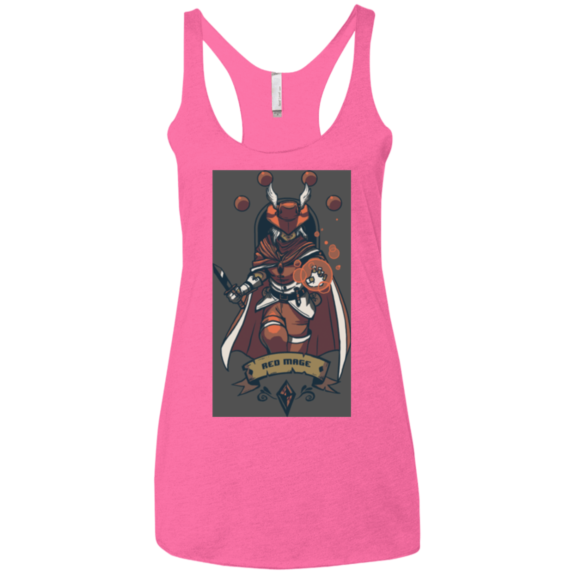 T-Shirts Vintage Pink / X-Small Red Mage Women's Triblend Racerback Tank