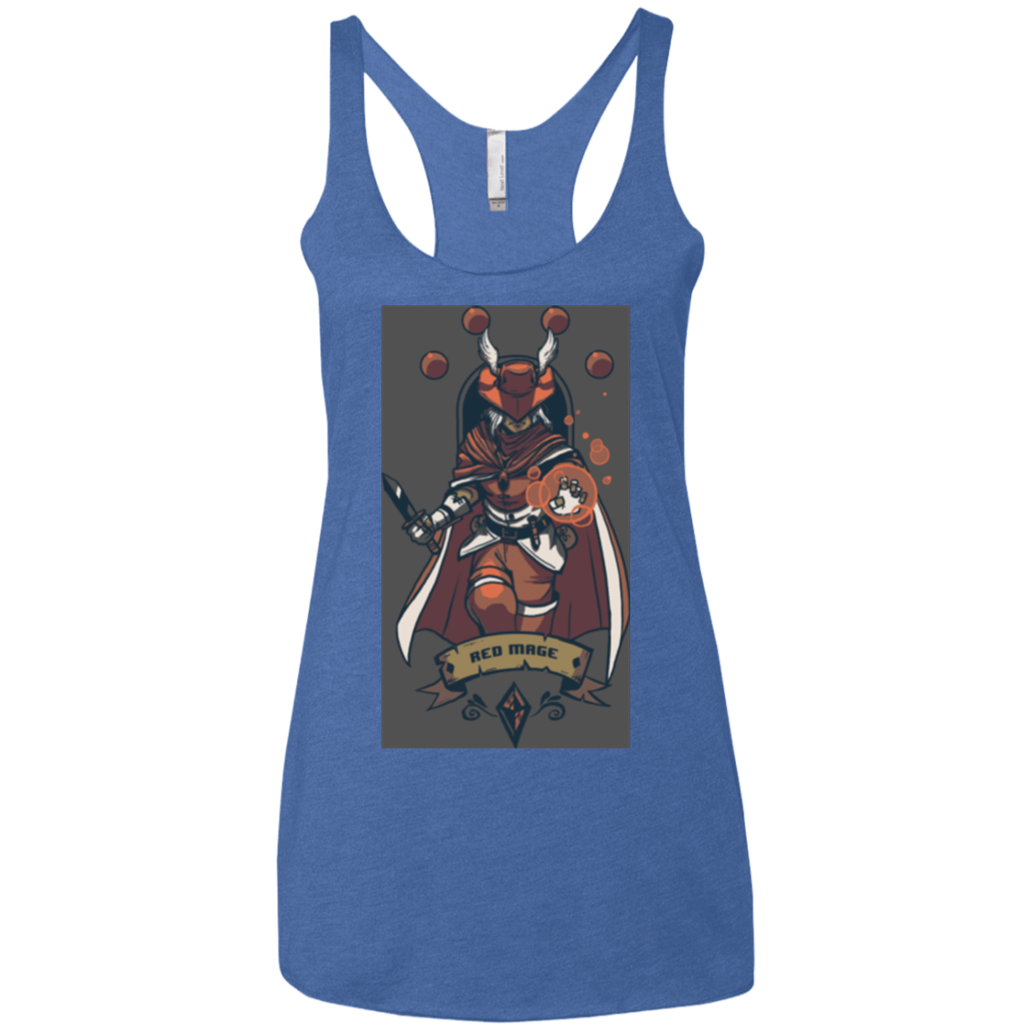 T-Shirts Vintage Royal / X-Small Red Mage Women's Triblend Racerback Tank