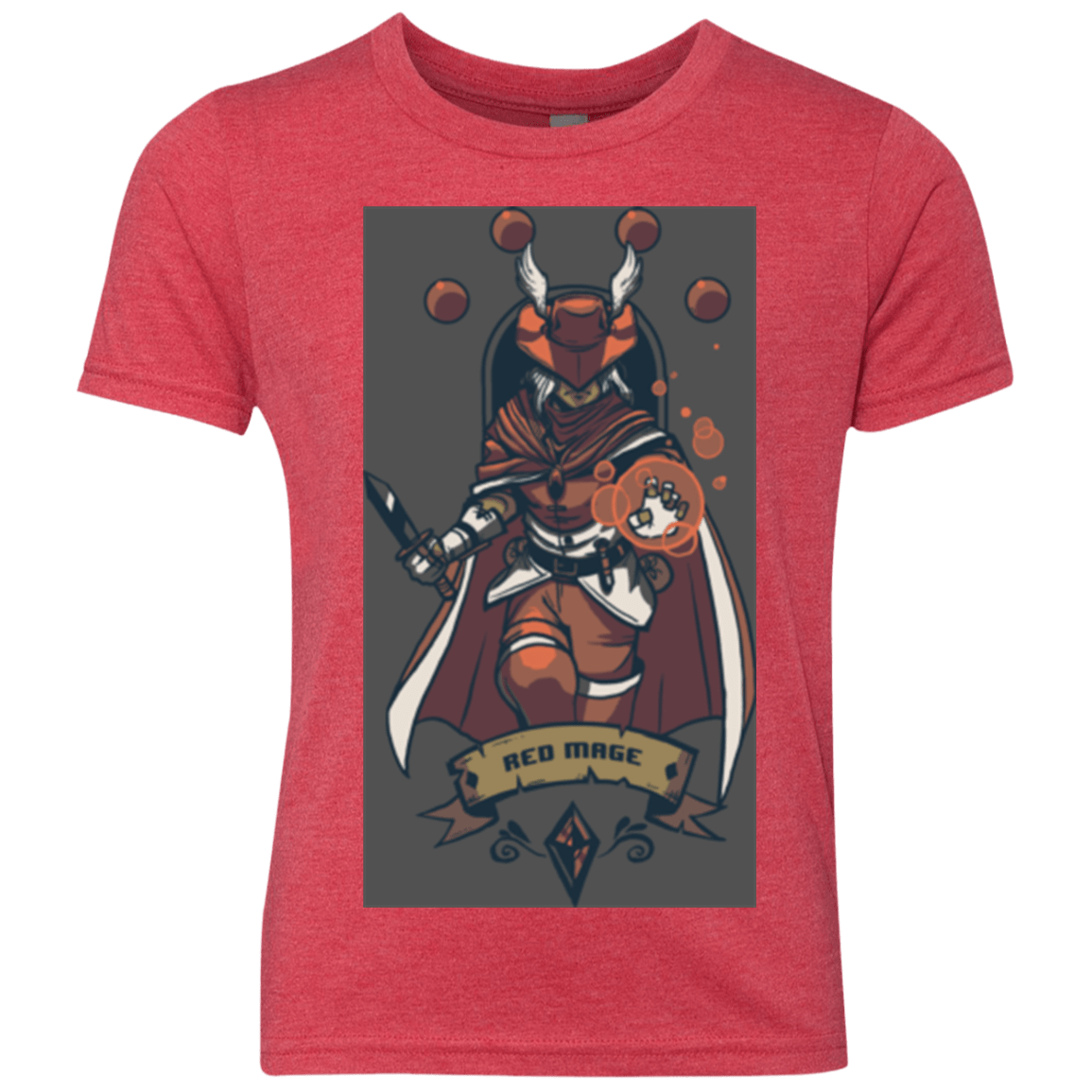 T-Shirts Vintage Red / YXS Red Mage Youth Triblend T-Shirt