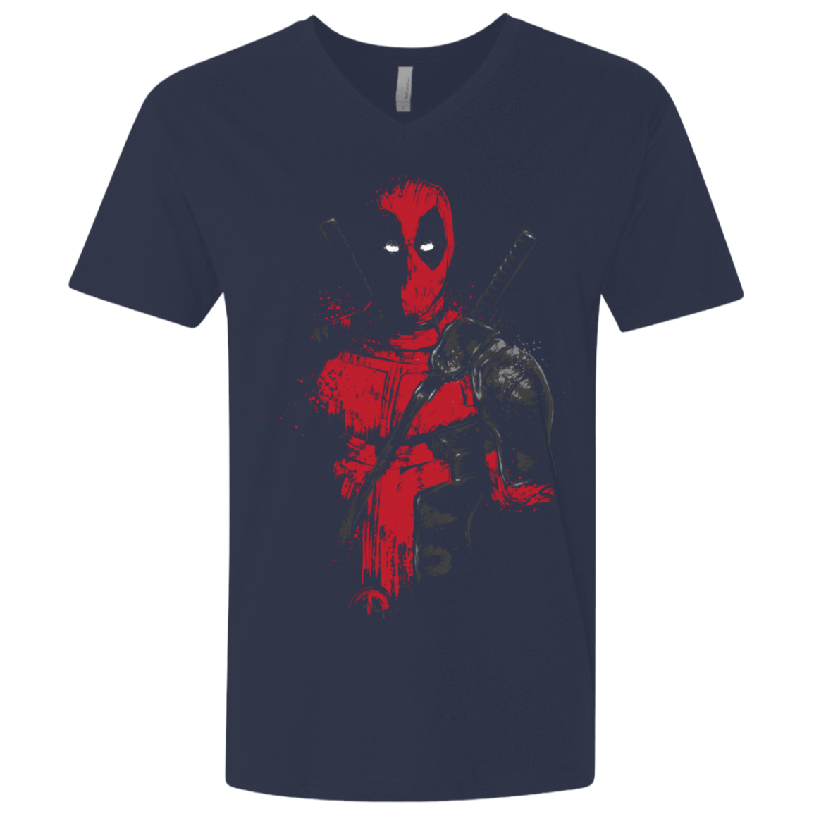 T-Shirts Midnight Navy / X-Small Red Mercenary Men's Premium V-Neck