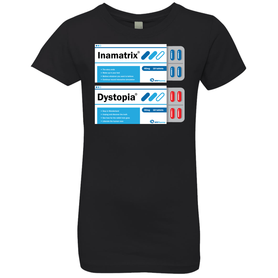 T-Shirts Black / YXS Red or Blue Girls Premium T-Shirt