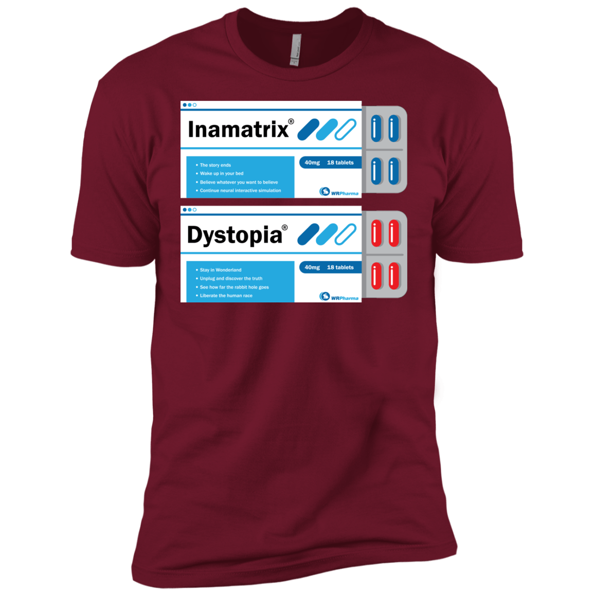 T-Shirts Cardinal / X-Small Red or Blue Men's Premium T-Shirt