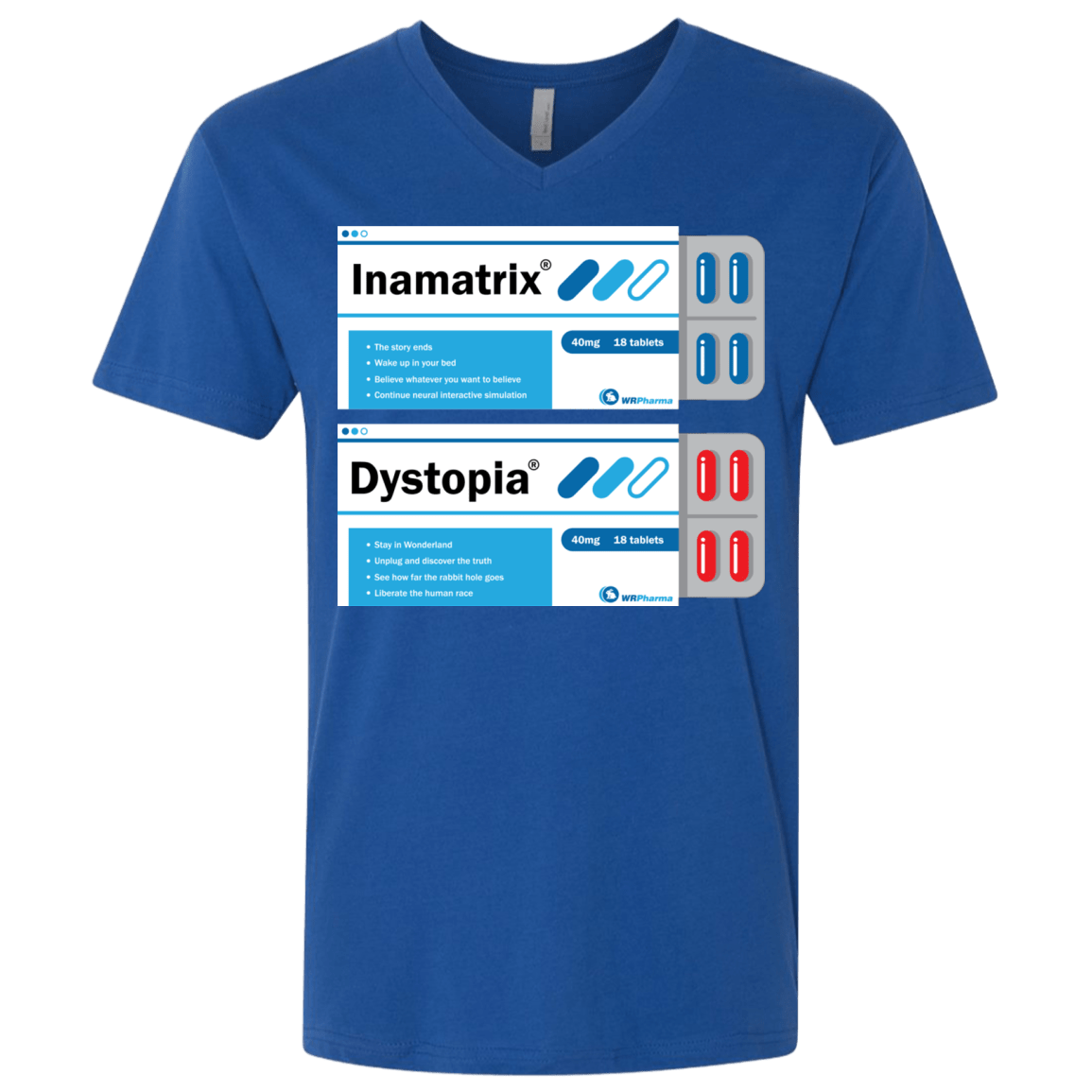 T-Shirts Royal / X-Small Red or Blue Men's Premium V-Neck