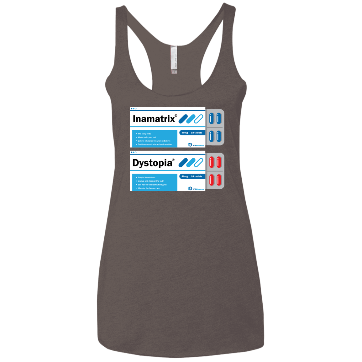 T-Shirts Macchiato / X-Small Red or Blue Women's Triblend Racerback Tank