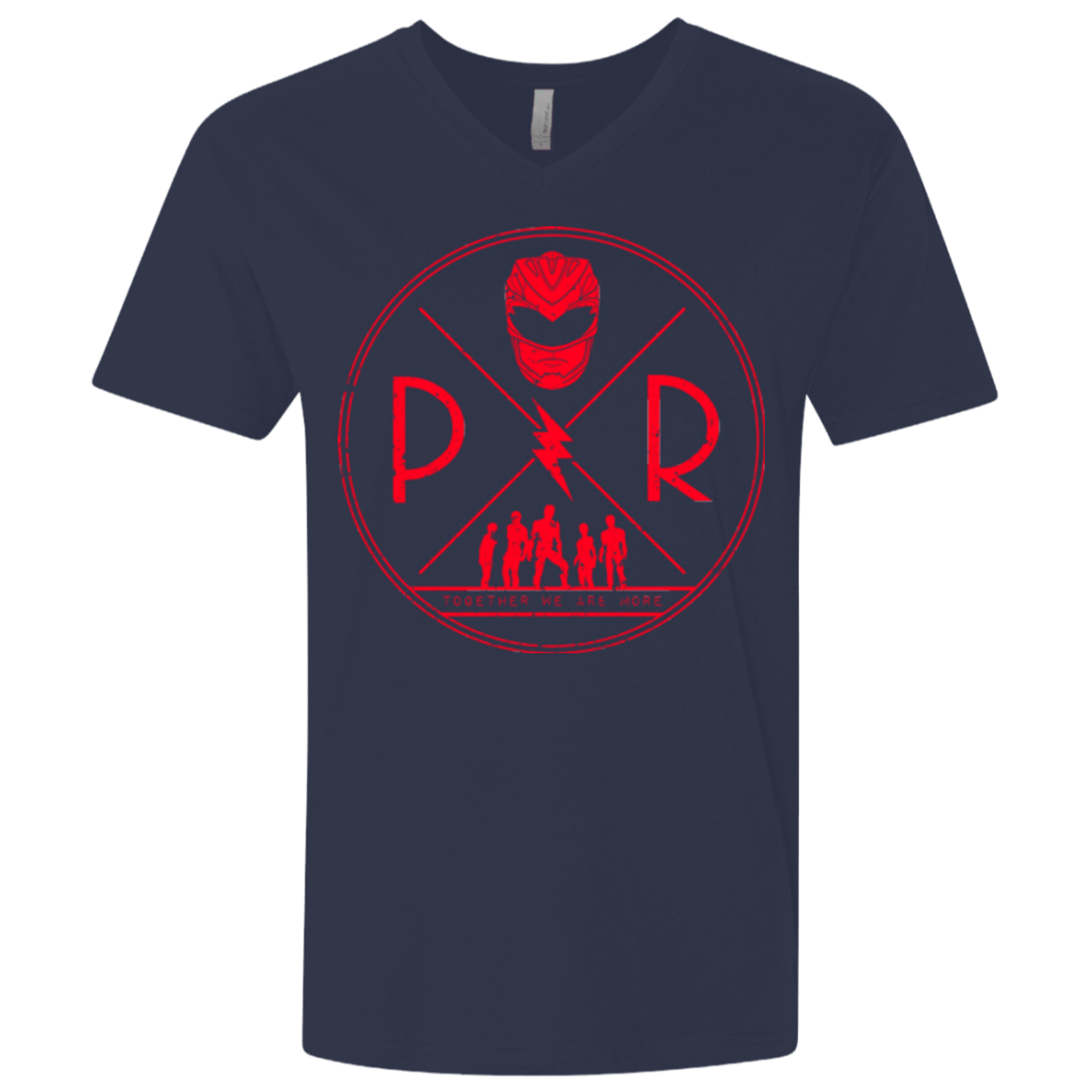 T-Shirts Midnight Navy / X-Small Red Power Men's Premium V-Neck