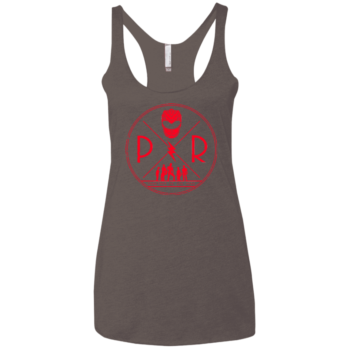 T-Shirts Macchiato / X-Small Red Power Women's Triblend Racerback Tank