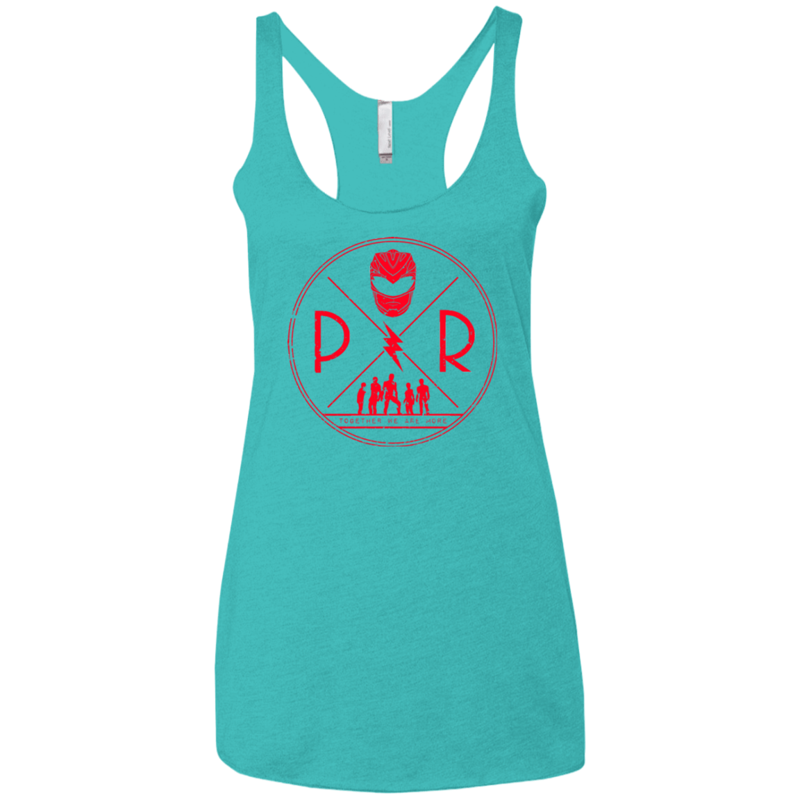 T-Shirts Tahiti Blue / X-Small Red Power Women's Triblend Racerback Tank
