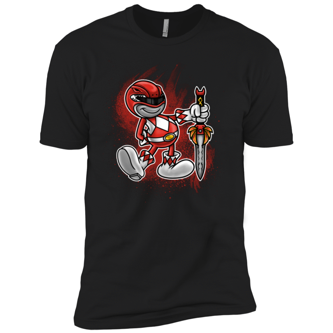 T-Shirts Black / YXS Red Ranger Artwork Boys Premium T-Shirt