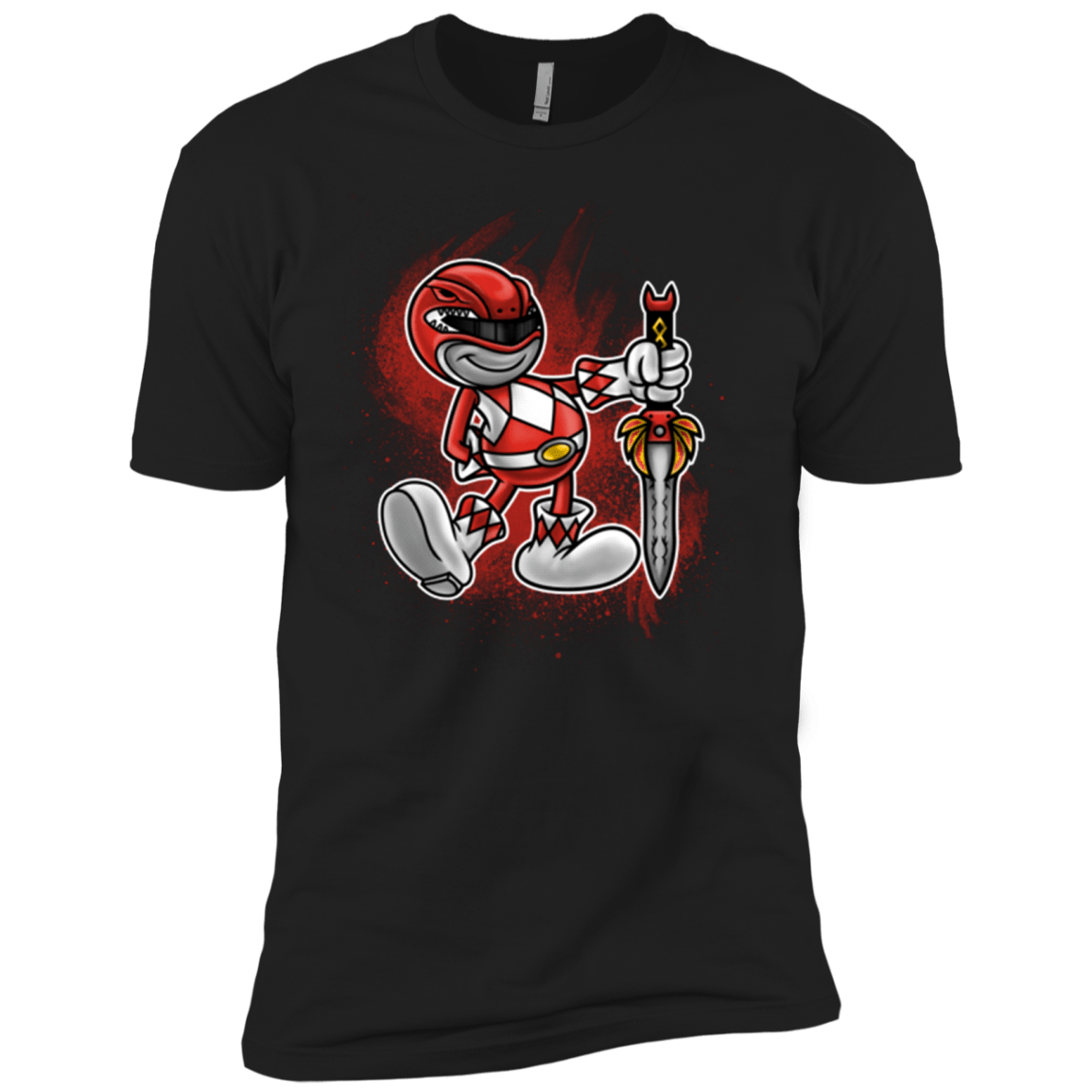 T-Shirts Black / X-Small Red Ranger Artwork Men's Premium T-Shirt