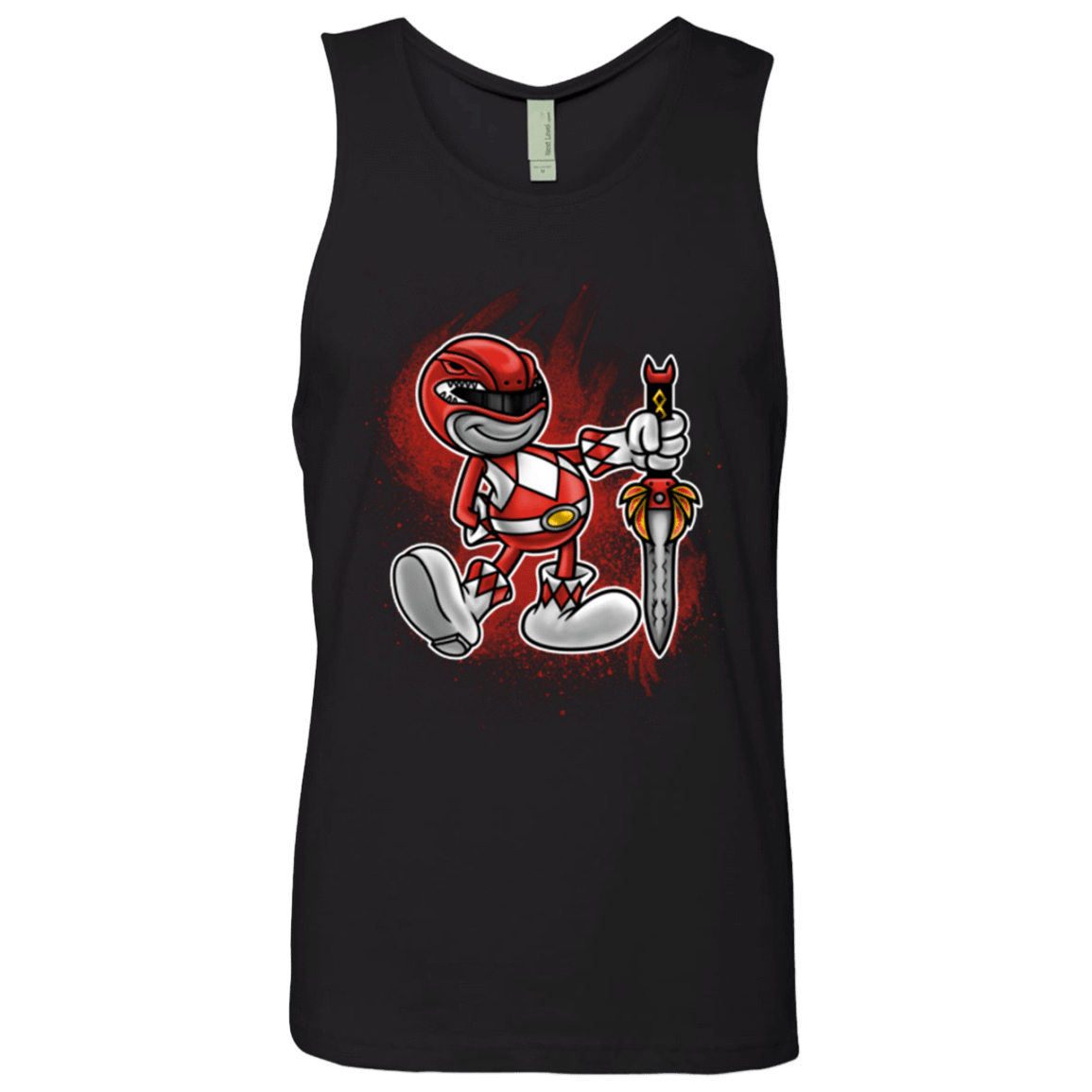 T-Shirts Black / Small Red Ranger Artwork Men's Premium Tank Top
