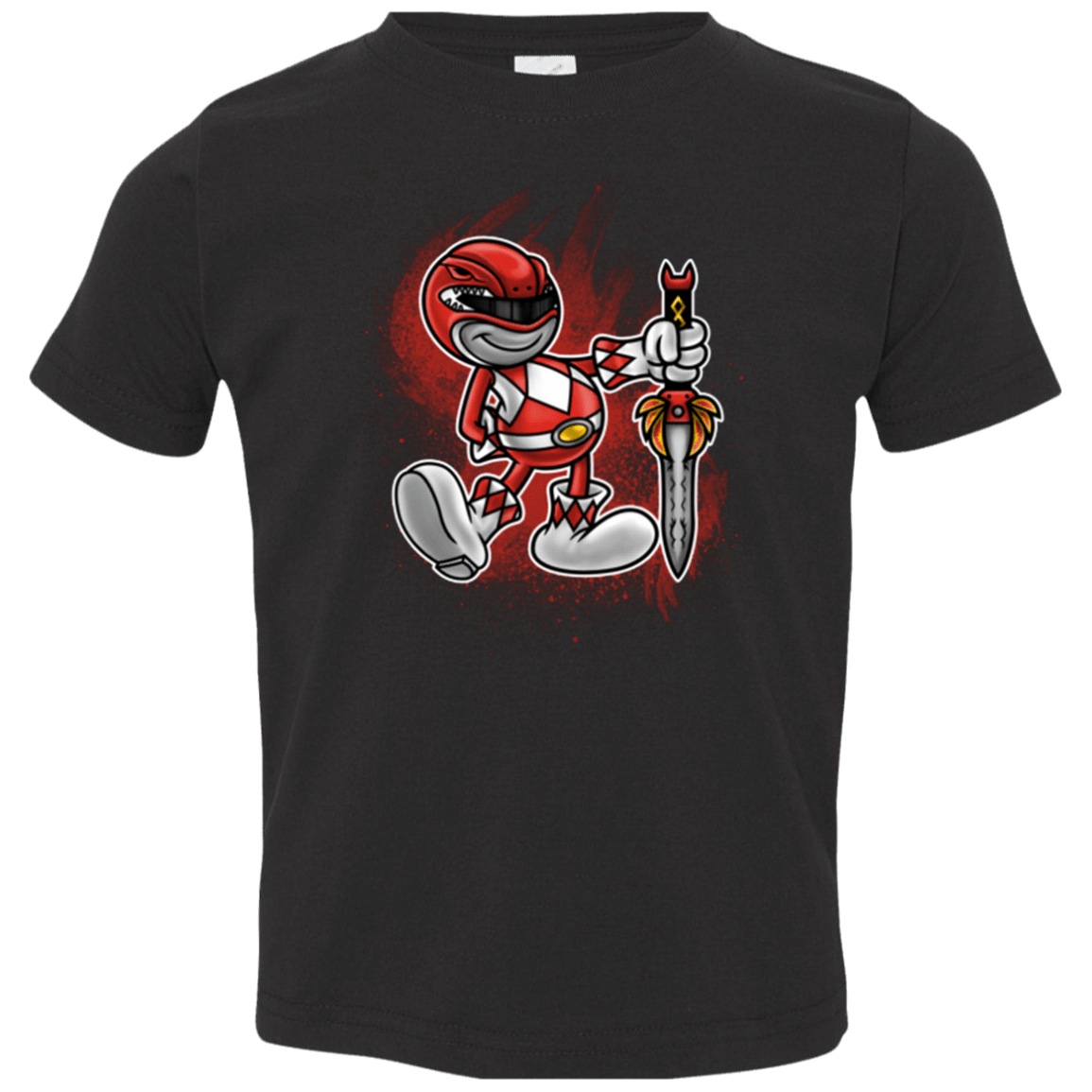 T-Shirts Black / 2T Red Ranger Artwork Toddler Premium T-Shirt