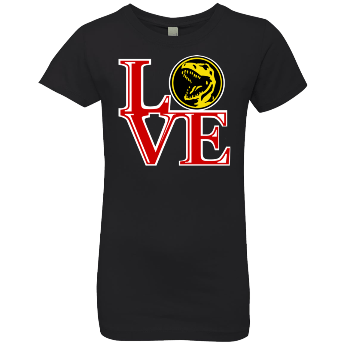 T-Shirts Black / YXS Red Ranger LOVE Girls Premium T-Shirt