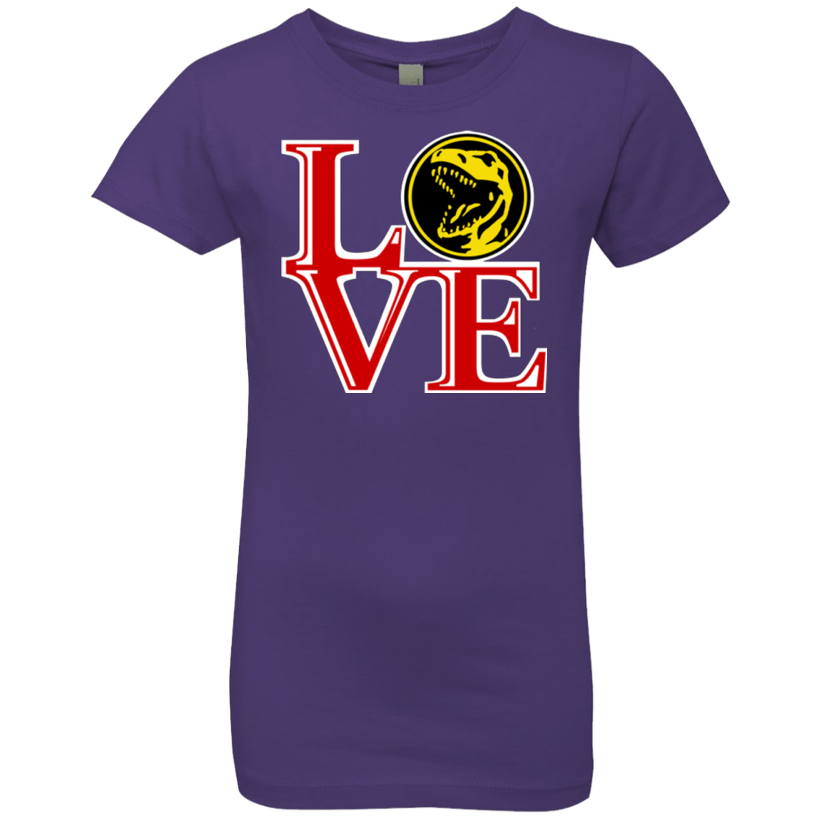 T-Shirts Purple Rush / YXS Red Ranger LOVE Girls Premium T-Shirt