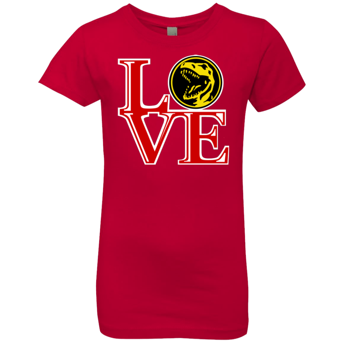 T-Shirts Red / YXS Red Ranger LOVE Girls Premium T-Shirt