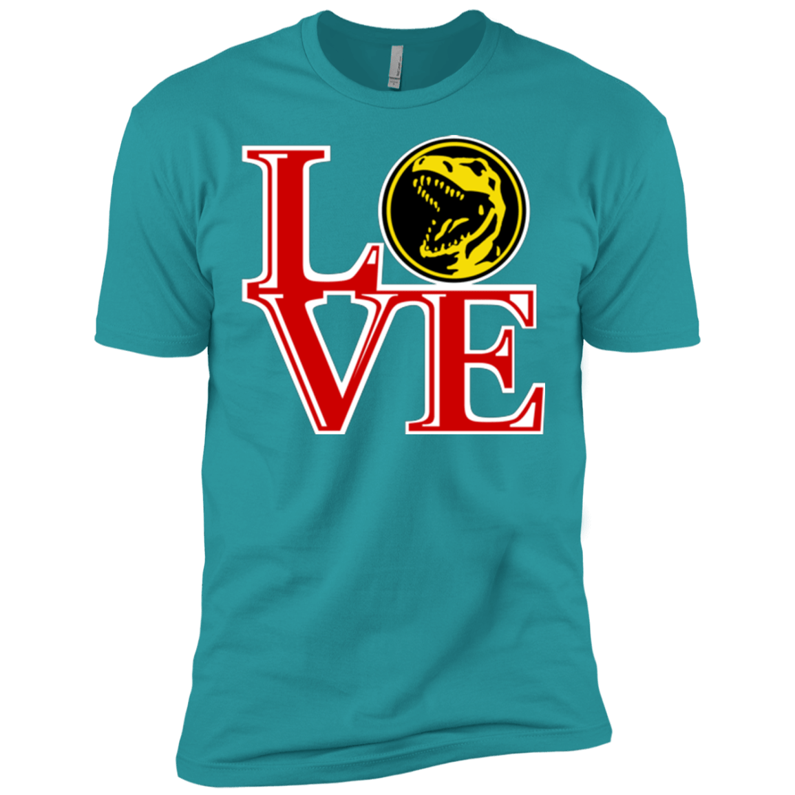 T-Shirts Tahiti Blue / X-Small Red Ranger LOVE Men's Premium T-Shirt