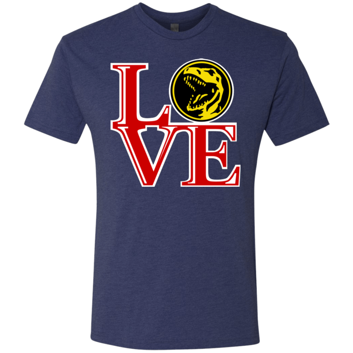 T-Shirts Vintage Navy / Small Red Ranger LOVE Men's Triblend T-Shirt