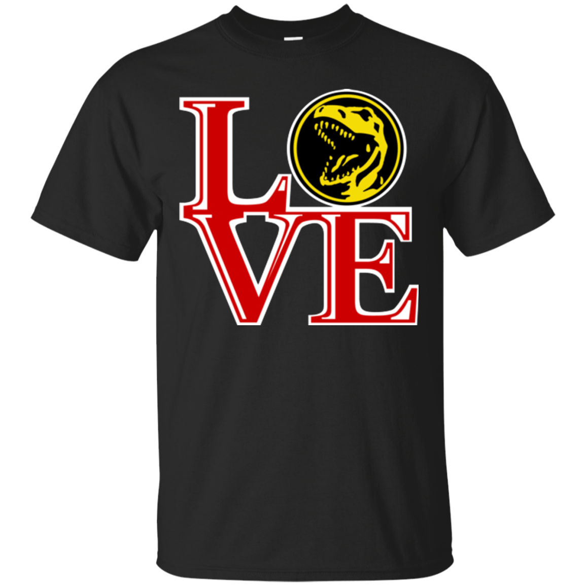 T-Shirts Black / Small Red Ranger LOVE T-Shirt