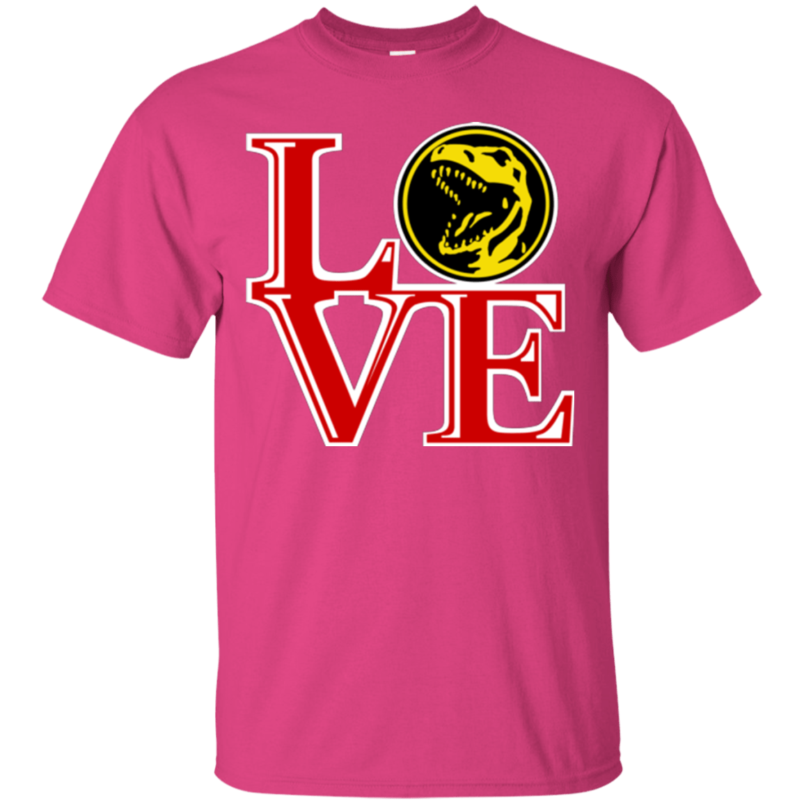 T-Shirts Heliconia / Small Red Ranger LOVE T-Shirt