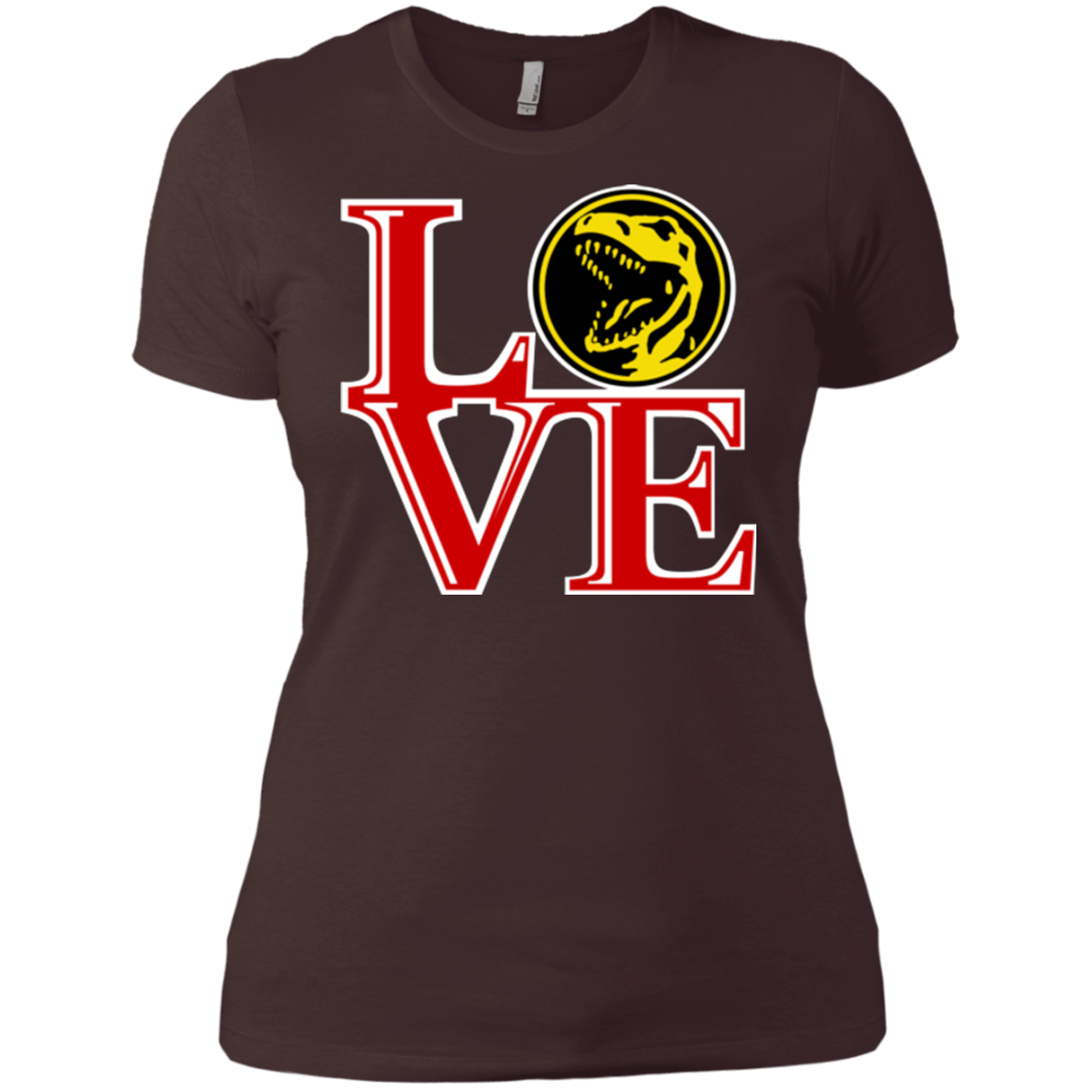 T-Shirts Dark Chocolate / X-Small Red Ranger LOVE Women's Premium T-Shirt