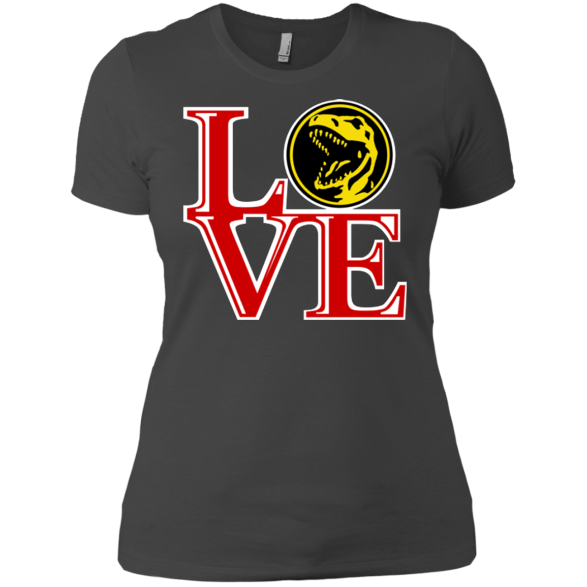 T-Shirts Heavy Metal / X-Small Red Ranger LOVE Women's Premium T-Shirt